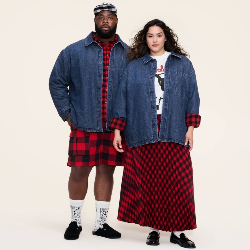 Woolrich X Target Denim Flannel Lined Shacket 2XL TALL